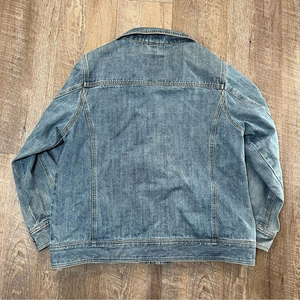 Vintage 90s/Y2k Cabela's Denim Full Zip Utility Jacket Womens Size XL - Picture 5 of 6